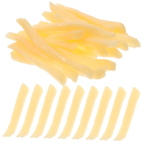 BESTonZON 30 Stück Teiliges Künstliches Pommes Frites Modellspielzeug Realistische Glatte Oberfläche Hochwertige Nachbildung für Deko Fotografie und Spielküche für Partys und BESTonZON 30 Stück Teiliges Künstliches Pommes Frites Modellspielzeug Realistische Glatte Oberfläche Hochwertige Nachbildung für Deko Fotografie und Spielküche für Partys und von BESTonZON