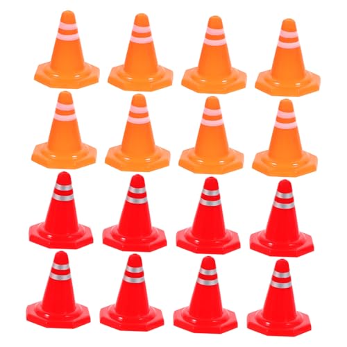 BESTonZON 30 Stück Teiliges Verkehrshütchen aus Robustem Kleine Baustellenabsperrungen für Sandtische und Modellbau Realistische Straßensimulation Kindgerechtes Lernspielzeug für BESTonZON 30 Stück Teiliges Verkehrshütchen aus Robustem Kleine Baustellenabsperrungen für Sandtische und Modellbau Realistische Straßensimulation Kindgerechtes Lernspielzeug für von BESTonZON