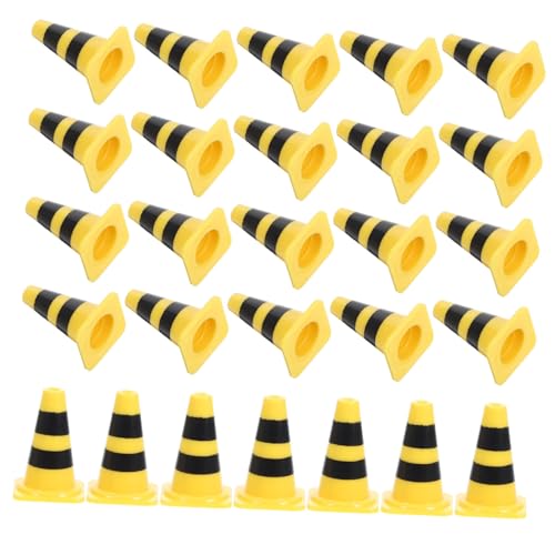 BESTonZON 30 Stück Teiliges Verkehrszeichen Spielset mit Leitkegeln und Absperrungen Pädagogisches Baustellen Traffic Schild Modellspielzeug für Lernspiele zu Straßenverkehr und BESTonZON 30 Stück Teiliges Verkehrszeichen Spielset mit Leitkegeln und Absperrungen Pädagogisches Baustellen Traffic Schild Modellspielzeug für Lernspiele zu Straßenverkehr und von BESTonZON