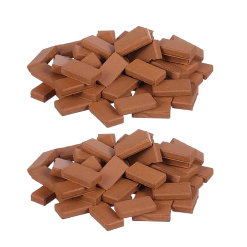 BESTonZON 300 Stück Maßstab Realistische Kleine Modellziegel Für Puppenhaus Garten Dekoration DIY Handwerk Zubehör BESTonZON 300 Stück Maßstab Realistische Kleine Modellziegel Für Puppenhaus Garten Dekoration DIY Handwerk Zubehör von BESTonZON