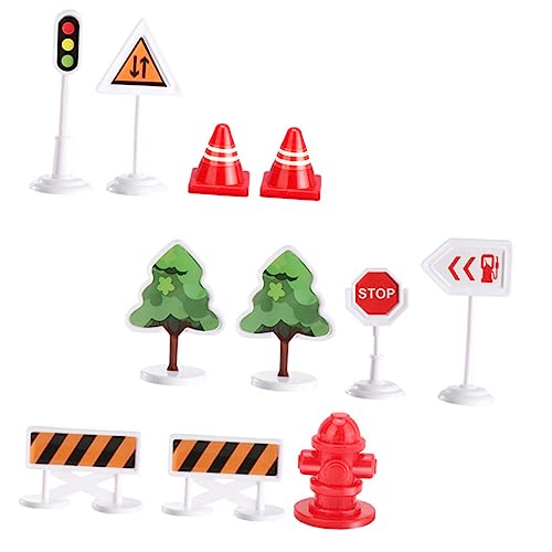 BESTonZON 33stücke Teiliges Kinderstraßenmodellset -szenen-Spielzeug Mit Verkehrszeichen Und Straßensperren Für Kreative Rollenspiele Und Frühkindliche BESTonZON 33stücke Teiliges Kinderstraßenmodellset -szenen-Spielzeug Mit Verkehrszeichen Und Straßensperren Für Kreative Rollenspiele Und Frühkindliche von BESTonZON