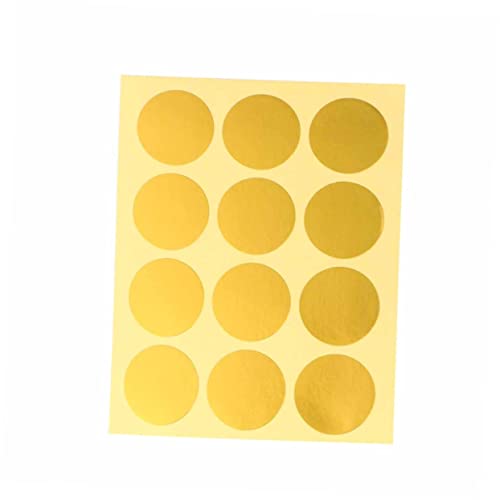 BESTonZON 360 STK kreativer siegelaufkleber Etiketten modische Aufkleber Prägeaufkleber Kinder Aufkleber -Aufkleber klebesticker Stickers Aufkleber Strong Adhesive Stickers Golden von BESTonZON