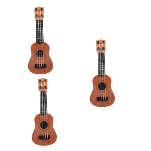 BESTonZON 3St Gitarrenspielzeug für Kinder realistische Gitarrenfigur Gitarren-Lernspielzeug Kinder Gitarre Spielzeug Musikalisches Spielzeug für Kinder Simulationsgitarrenspielzeug Abs von BESTonZON