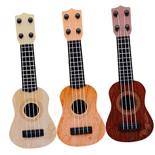 BESTonZON 3St Mini-Ukulele Ukulele für Kinder gefälschte Gitarre Mini-Gitarre Musical kinderinstrumente Kinder musikinstrumente Spielzeug Kindergitarre für Jungen Kinder-Ukulele Plastik von BESTonZON