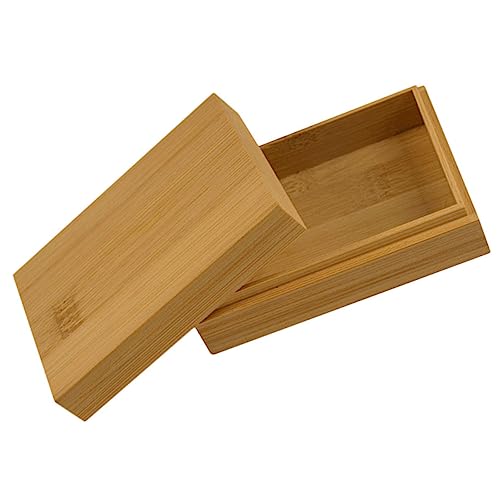 BESTonZON 3St Pokerbox Spielkarten-Organizer leerer Halter Jetons Spieldeckhalter Spielkarten Box Spielkarten aufbewahrung Leere aus Holz Süßigkeitenbehälter hölzern Khaki von BESTonZON