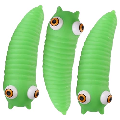 BESTonZON 3St Prise Musik kinderspielzeug Dehnbares Caterpillar- sensorisch zappeln spielzeuge spielsachen Quetschspielzeug Zappelspielzeug für PVC Green von BESTonZON