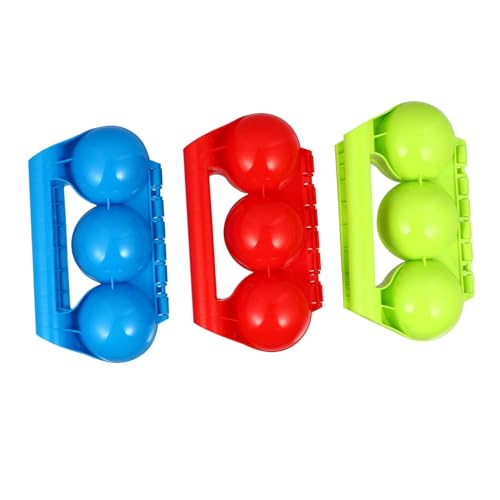 BESTonZON 3St Schneeball-Clip Sandball-Clip Outdoor-Spielzeug Schneeballklemme Spielzeug für draußen winterspielzeuge schneeballmaschinen Winterschneekugelklemme Schneeballhersteller Plastik von BESTonZON