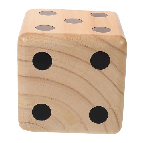 BESTonZON 3St Spiel Würfel Riesenwürfel-Hinterhofspiel betrunkenes Würfelspiel jucarii pentru copii hühner Spielzeug partyspiele Rasenspiel Holzwürfel große Spielwürfel aus Holz Kiefernholz von BESTonZON