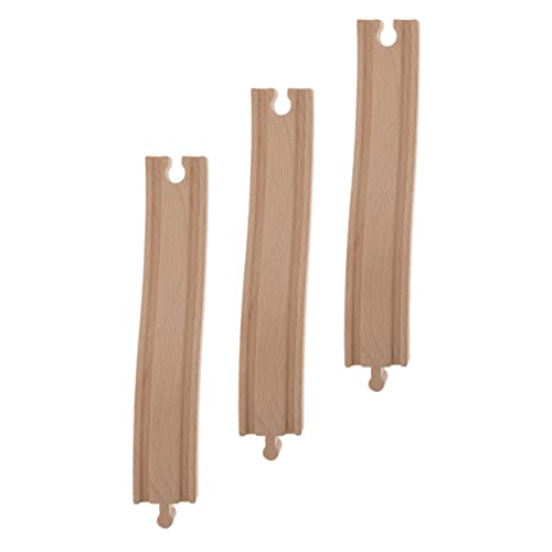 BESTonZON 3St Spielzeug aus Holz DIY-Track-Spielzeug Eisenbahngleis Spielzeug Puzzle-Spielzeug Zug hühner Spielzeug mädchen Spielzeug Gleiszubehör Kinder Bauen Spielzeug zusammen hölzern von BESTonZON