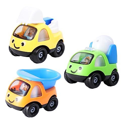 BESTonZON 3St Spielzeugauto Fahrzeugspielzeug in Tierform Rückziehautos für Kleinkinder kleine Autospielzeuge kinderfahrzeug kinderauto Fahrzeug Spielzeug technisches Spielzeug Plastik von BESTonZON