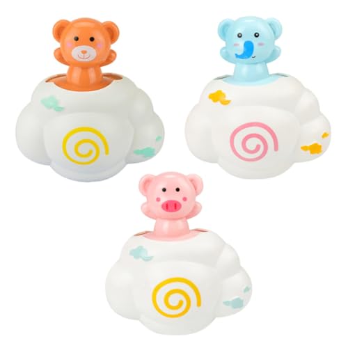 BESTonZON 3St Wassersprühwolke Sprayer für die Babydusche Wannenbrunnen Spielzeug Cartoon-Duschkopf badespielzeug Bath Toys Badewanne Spielzeug Schwimmendes Badespielzeug von BESTonZON