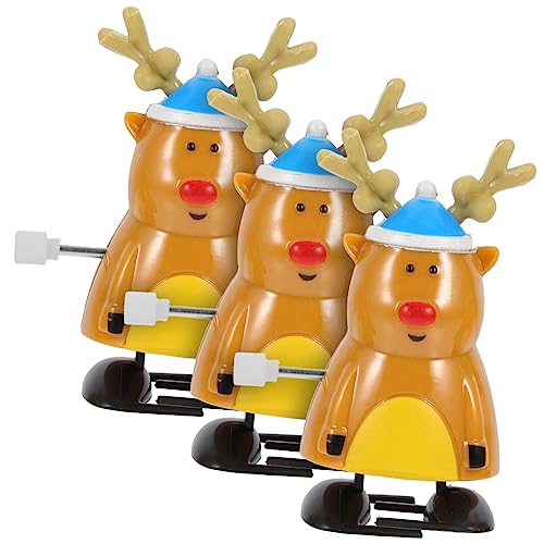 BESTonZON 3stücke Teiliges Weihnachtsaufziehspielzeug Rentierform Kreative Wiederverwendbare Spielzeuge Für Weihnachtsfeier BESTonZON 3stücke Teiliges Weihnachtsaufziehspielzeug Rentierform Kreative Wiederverwendbare Spielzeuge Für Weihnachtsfeier von BESTonZON
