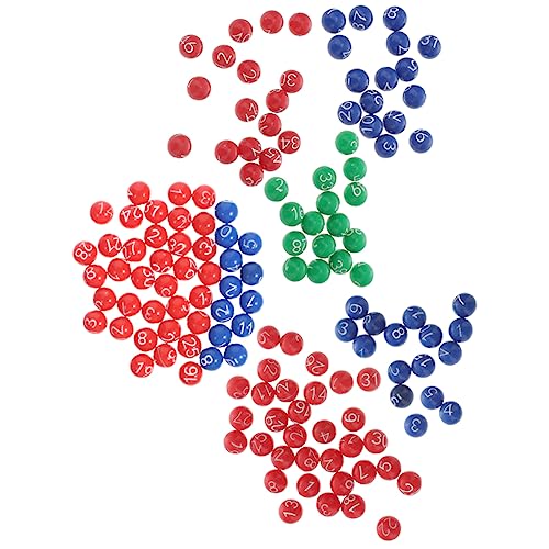 BESTonZON 3er-Packungen Ball Der Lotteriemaschine Bingo-radkäfig Und Bälle Bingomaschine Elektronisch Zahlenkugeln Für Die Verlosung Mini-Pong-bälle Bingo -Marker Spielball Poker Plastik von BESTonZON