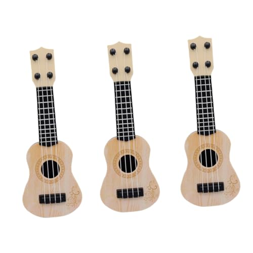 BESTonZON 3st Gitarrenmodell Musikspielzeug Für Kinder Starter-Ukulele Mini-Gitarre Ukulele Für Kinder Ukulele Für Anfänger Lernspielzeug Für Kinder Kindermusical Kinder Gitarre Plastik von BESTonZON