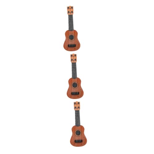 BESTonZON 3st Gitarrenspielzeug Für Kinder Realistische Gitarrenfigur Ukulele Musikspielzeug Kinder-Instrument-Spielzeug Spielzeug Für Lerninstrumente Banjo-Instrument-Spielzeug Yellow Abs von BESTonZON