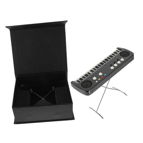 BESTonZON 3st Mini-Tastatur Lernspielzeug Puppenhaus Elektronische Orgel Simulation Einer Elektronischen Orgel Klaviertastatur Puppenhaus Musikinstrument Dekor Miniatur Geschenk Kind Holz von BESTonZON