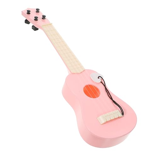 BESTonZON 3st Simulations-Ukulele Ukulele Für Erwachsene Anfänger Üben Ukulele Musikalisches Spielzeug Trainings-Ukulele-Instrument Musikinstrument Spielzeuge Mini Gitarre Kind Plastik Rosa von BESTonZON