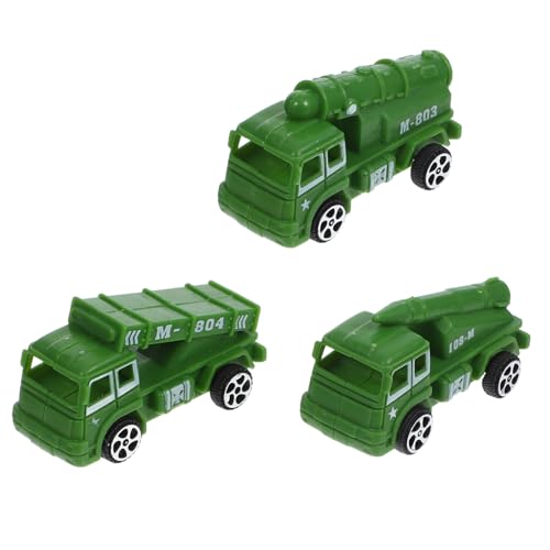 BESTonZON 3st Spielzeugauto Puppenwagen Kleine Rückzugsautos Rückziehautos Für Kinderspielzeug Cartoon-Kleinkind-Push-Auto Reibungsbetriebenes Truck- Auto Green Abs von BESTonZON