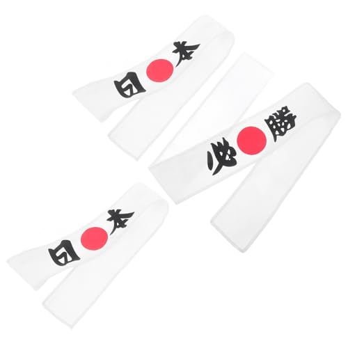 BESTonZON 3st -stirnband Koch-stirnband Japanische Bandanas Für Männer Ninja-stirnbänder Für Männer Japanische Stirnband Männer Ninja-stirnband Küchenzubehör Küche Stirnband Baumwolle von BESTonZON