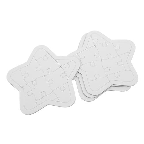 BESTonZON 4 Blätter DIY Blank Puzzle Bastelspielzeug Kreative Malpuzzles für Hand Auge koordination Geschenkidee Feinmotorik und Fantasie BESTonZON 4 Blätter DIY Blank Puzzle Bastelspielzeug Kreative Malpuzzles für Hand Auge koordination Geschenkidee Feinmotorik und Fantasie von BESTonZON