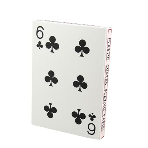 BESTonZON 4 Große Spielkarten Brettspiel-Poker Kreative Pokerkarten Pokerkarte Aus Papier Kartenspiel Weiß von BESTonZON