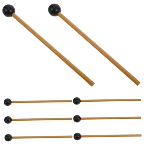 BESTonZON 4 Paare Hammer Zungentrommel, Trommelstock Universelle Trommelschlägel Percussion-Stick Teile Der Zungentrommel Marimbaschlägel Drumstick-zubehör Plastik von BESTonZON