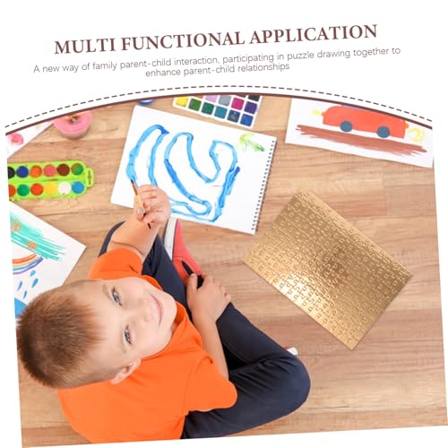 BESTonZON 4 Sätze Blanko Puzzles mit Goldener Umrandung Teile pro DIY Puzzle zum Bemalen und Bedrucken Sublimierbare Jigsaw Puzzleteile für Kreative Bastelprojekte und Kinderaktivitäten BESTonZON 4 Sätze Blanko Puzzles mit Goldener Umrandung Teile pro DIY Puzzle zum Bemalen und Bedrucken Sublimierbare Jigsaw Puzzleteile für Kreative Bastelprojekte und Kinderaktivitäten von BESTonZON