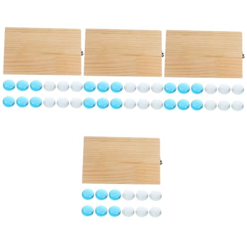 BESTonZON 4 Sätze Mankala Mancala-brettspiel Tragbare Mancale Mancala-Schach Kinder Mancala Schach Brettspiele Für Erwachsene Mancala-Steine Mancala-perlen Mancala-Spielzeug Für Kinder Holz von BESTonZON