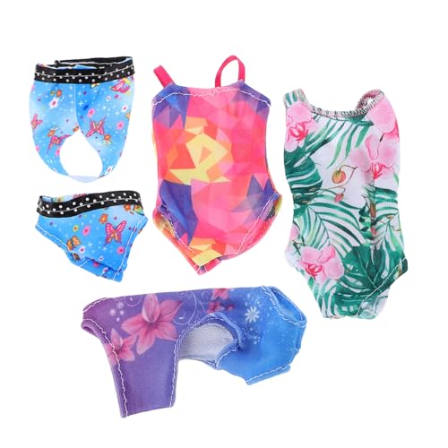 BESTonZON 4 Sätze Puppen badeanzüge für Puppen Modische Mini Sommer Bikinis Wechselbare Strandkleidung Detailreiche Designs Vielfältige Varianten für Strand Poolpartys BESTonZON 4 Sätze Puppen badeanzüge für Puppen Modische Mini Sommer Bikinis Wechselbare Strandkleidung Detailreiche Designs Vielfältige Varianten für Strand Poolpartys von BESTonZON
