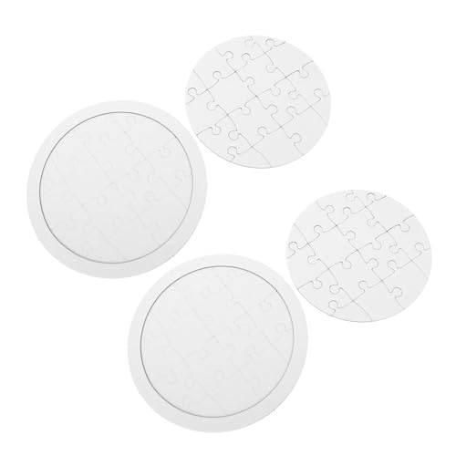 BESTonZON 4 Sätze Runde Blanko Puzzle zum Bemalen DIY Bastelset aus Papier für Fördert Kreativität Hand Auge Koordination und als oder Dekoration BESTonZON 4 Sätze Runde Blanko Puzzle zum Bemalen DIY Bastelset aus Papier für Fördert Kreativität Hand Auge Koordination und als oder Dekoration von BESTonZON
