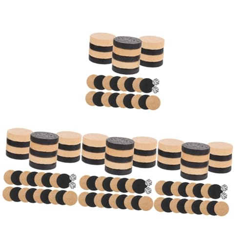 BESTonZON 4 Sätze Schachfiguren Chinesisches Schach Chinesische Dame Backgammon-Spiel Backgammon-zubehör Backgammon-würfel Brettspiele Schach Backgammon-Brett Brettspiele Bauern Holz von BESTonZON