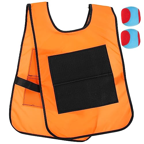 BESTonZON 4 Sätze klebriges Ziel Spielzeug für Kleinkinder Motorik Spielzeug Spielzeuge Kinder klebrige Ballweste Kinderspielzeug Tanktops Interaktives Eltern-Kind-Spielzeug Party-Spiel von BESTonZON