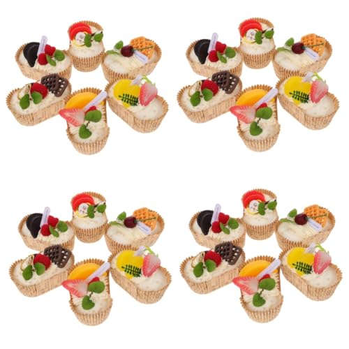 BESTonZON 4 Sets Simuliertes Brotmodell Simulierte Donuts Simulationsbrotmodell Display Lebensmittelmodell Künstliches Brot Künstlicher Kuchen Gefälschtes Dessert Künstliches von BESTonZON