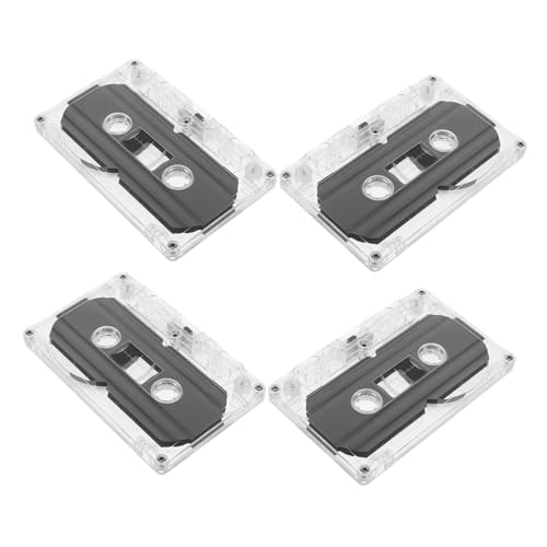 BESTonZON 4 Stück 5 Stück Tonband Kassettenrekorder Leere Tonbänder Kassettenmusik Aufnahme Leerer Kassetten Leere Kassette Kassetten Mit Musik Sprachaufzeichnungsgerät Transparent Plastik von BESTonZON