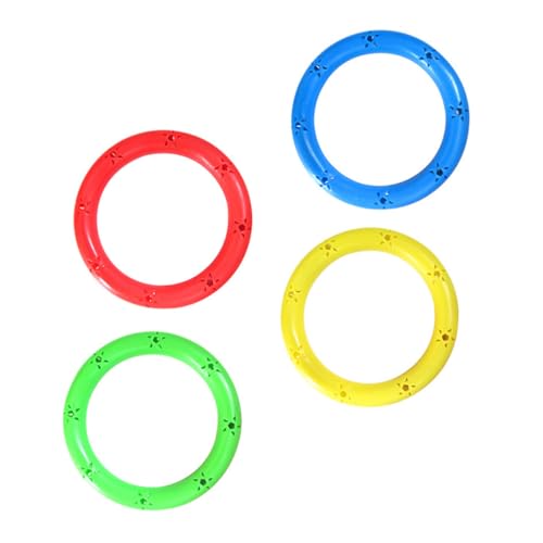 BESTonZON 4 Stück Armband Handrassel tragbarer Schüttler Regenbogen-Handdrachen Sportspielzeug fitnessgeräte sportgeräte für Handrasselring Gymnastik-Tanz-Rasselring Abs von BESTonZON