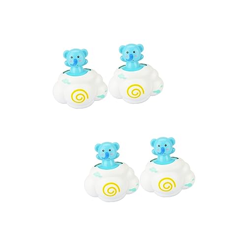 BESTonZON 4 Stück Badewanne Spielzeug Badespielzeug für Kinder Kleinkindspielzeug Sprühwasserspielzeug badespielzeug Bath Toys Wassersprühwolke Schwimmendes Badespielzeug Blue von BESTonZON