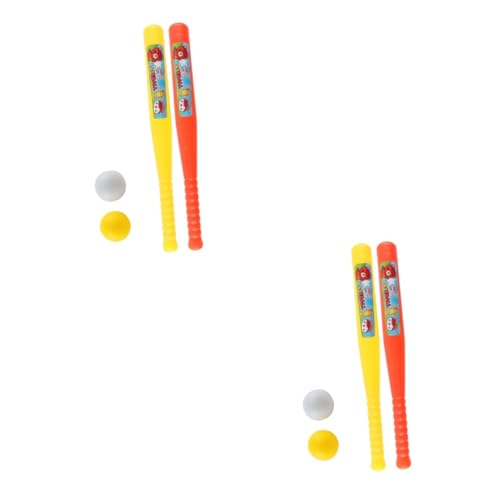 BESTonZON 4 Stück Baseball-Spielzeug Baseballschläger Und Bälle Baseballspielzeug Für Kinder von BESTonZON