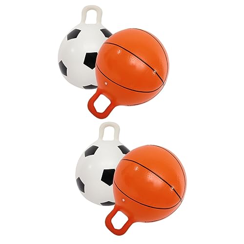 BESTonZON 4 Stück Flummi Kind hüpft aufblasbarer Völkerball lustiges Ballspielzeug Fußballspielzeug hühner Spielzeug Kinder Sport interessantes Kinderspielzeug Haushaltskinderspielzeug PVC von BESTonZON