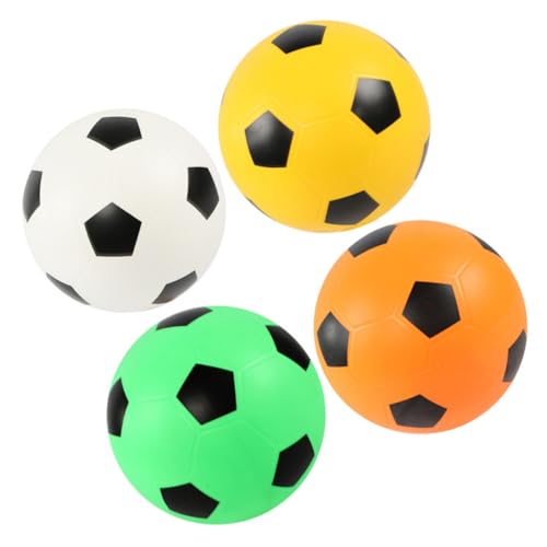 BESTonZON 15 cm Fußbälle für Jungen und Mädchen Spielzeug 6 Zoll Weicher Fußball für Jungen und Mädchen Aufblasbar Spielzeug für Draußen 4-teiliges Set Wahrnehmung und Visuelle Wahrnehmung von BESTonZON