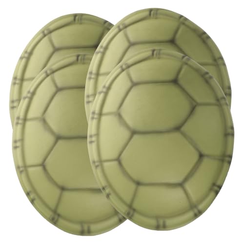 BESTonZON 4 Stück Halloween verkleiden Schildpatt-Kostüm Tier Cosplay verkleiden Shredder-Kostüm schildkrötenpanzer Halloween Costume Kinderkostüme Requisiten für Eva Dark Green von BESTonZON