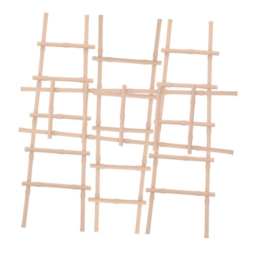 BESTonZON 4 Stück Mini Leiter Modell Dekor Puppenhaus Treppe Miniatur Puppenhaus Möbelzubehör Kleine Trittleiter Spielzeugleiter DIY Leiterzubehör Kunststoff Hellbraun BESTonZON 4 Stück Mini Leiter Modell Dekor Puppenhaus Treppe Miniatur Puppenhaus Möbelzubehör Kleine Trittleiter Spielzeugleiter DIY Leiterzubehör Kunststoff Hellbraun von BESTonZON