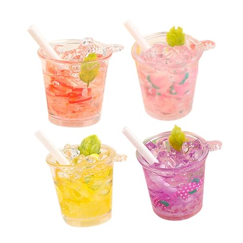 BESTonZON 4 Stück Miniatur Puppenhaus Getränke Modell Teilig Resin Deko Bunte Mini Flaschen Realistische Gestaltung für Puppenhaus Küche DIY Basteln Fotorequisite BESTonZON 4 Stück Miniatur Puppenhaus Getränke Modell Teilig Resin Deko Bunte Mini Flaschen Realistische Gestaltung für Puppenhaus Küche DIY Basteln Fotorequisite von BESTonZON