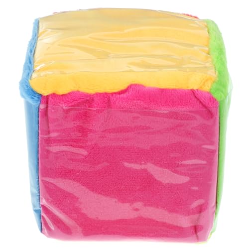 BESTonZON 10cm Kinder Lernwürfel, 4 Stück Plüsch Würfel Taschenwürfel Würfel Plüsch-würfel-Spielzeug Gefülltes Würfelspielzeug Würfelspiel-Requisite Würfel- Kognitive Kartenwürfel von BESTonZON