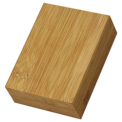 BESTonZON 4 Stück Pokerbox Kartenspiel zum Thema Spieldeckhalter Pokerkartenetui Spielkarten Box Spielkarten aufbewahrung Leere aus Holz Süßigkeitenbehälter hölzern Khaki von BESTonZON