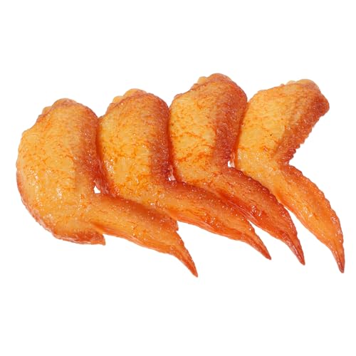 BESTonZON 4 Stück Realistische Teilig Simulierte Hühnerflügel Modelle Detailgetreue Nachbildung Langlebige Küchen und Partydekoration Wiederverwendbare Spiellebensmittel für Kleinkinder BESTonZON 4 Stück Realistische Teilig Simulierte Hühnerflügel Modelle Detailgetreue Nachbildung Langlebige Küchen und Partydekoration Wiederverwendbare Spiellebensmittel für Kleinkinder von BESTonZON