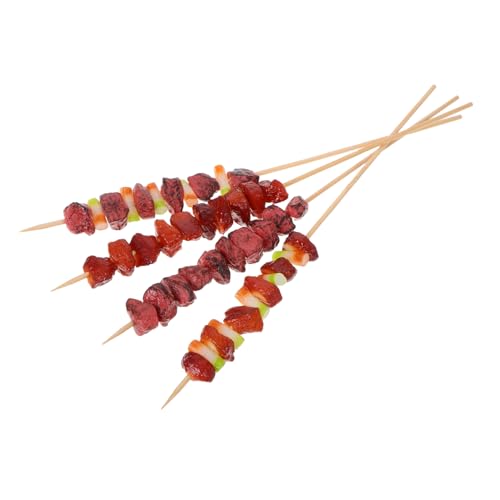 BESTonZON 4 Stück Realistische Teiliges BBQ Spieß Set mit Lamm und Rindfleischmodellen Vielseitige Küchen Deko und Fotorequisite für DIY Projekte und Partygestaltung BESTonZON 4 Stück Realistische Teiliges BBQ Spieß Set mit Lamm und Rindfleischmodellen Vielseitige Küchen Deko und Fotorequisite für DIY Projekte und Partygestaltung von BESTonZON