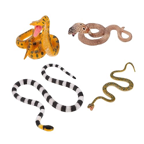 BESTonZON 4stücke Realistische Schlangen Spielzeuge Lifelike Amphibien Modelle Für Lernspielzeug Und Tischdekoration Für Halloween Und Streichideen BESTonZON 4stücke Realistische Schlangen Spielzeuge Lifelike Amphibien Modelle Für Lernspielzeug Und Tischdekoration Für Halloween Und Streichideen von BESTonZON