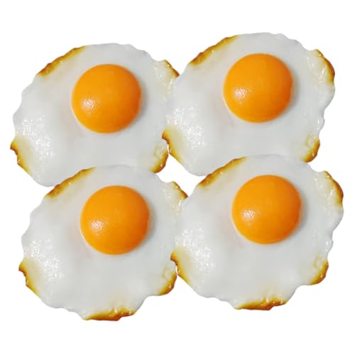 BESTonZON 4 Stück Simulierte Spiegelei Deko Teiliges Realistische Gefälschte Eier Tischdekoration Vielseitige Fotorequisite für Küche Hochzeit Schaufenster Jungen Mädchen BESTonZON 4 Stück Simulierte Spiegelei Deko Teiliges Realistische Gefälschte Eier Tischdekoration Vielseitige Fotorequisite für Küche Hochzeit Schaufenster Jungen Mädchen von BESTonZON