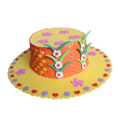 BESTonZON 4 Stück Teiliges DIY EVA Sonnenhut Bastelset für Cartoon motive Pädagogisches Sichere Einfache Handarbeit Kreatives Basteln für Kinderpartys und Sommer BESTonZON 4 Stück Teiliges DIY EVA Sonnenhut Bastelset für Cartoon motive Pädagogisches Sichere Einfache Handarbeit Kreatives Basteln für Kinderpartys und Sommer von BESTonZON