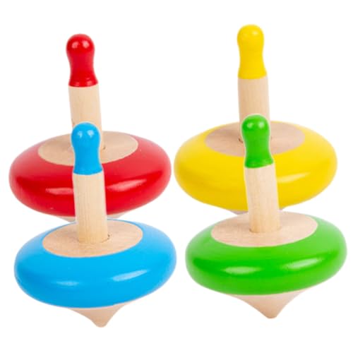 BESTonZON 4 Stück Teiliges Holz kreiselspielzeug für Farbige Gyro Toys zur Hand Auge koordination Langlebig und Sicher Fördert Motorische Fähigkeiten für Spiel und Eltern Junge BESTonZON 4 Stück Teiliges Holz kreiselspielzeug für Farbige Gyro Toys zur Hand Auge koordination Langlebig und Sicher Fördert Motorische Fähigkeiten für Spiel und Eltern Junge von BESTonZON